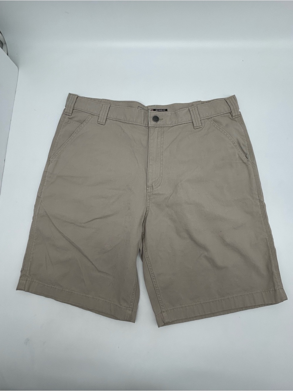 Carhartt Men's Rugged Flex Relsxed Fit Khaki Work Shorts 38